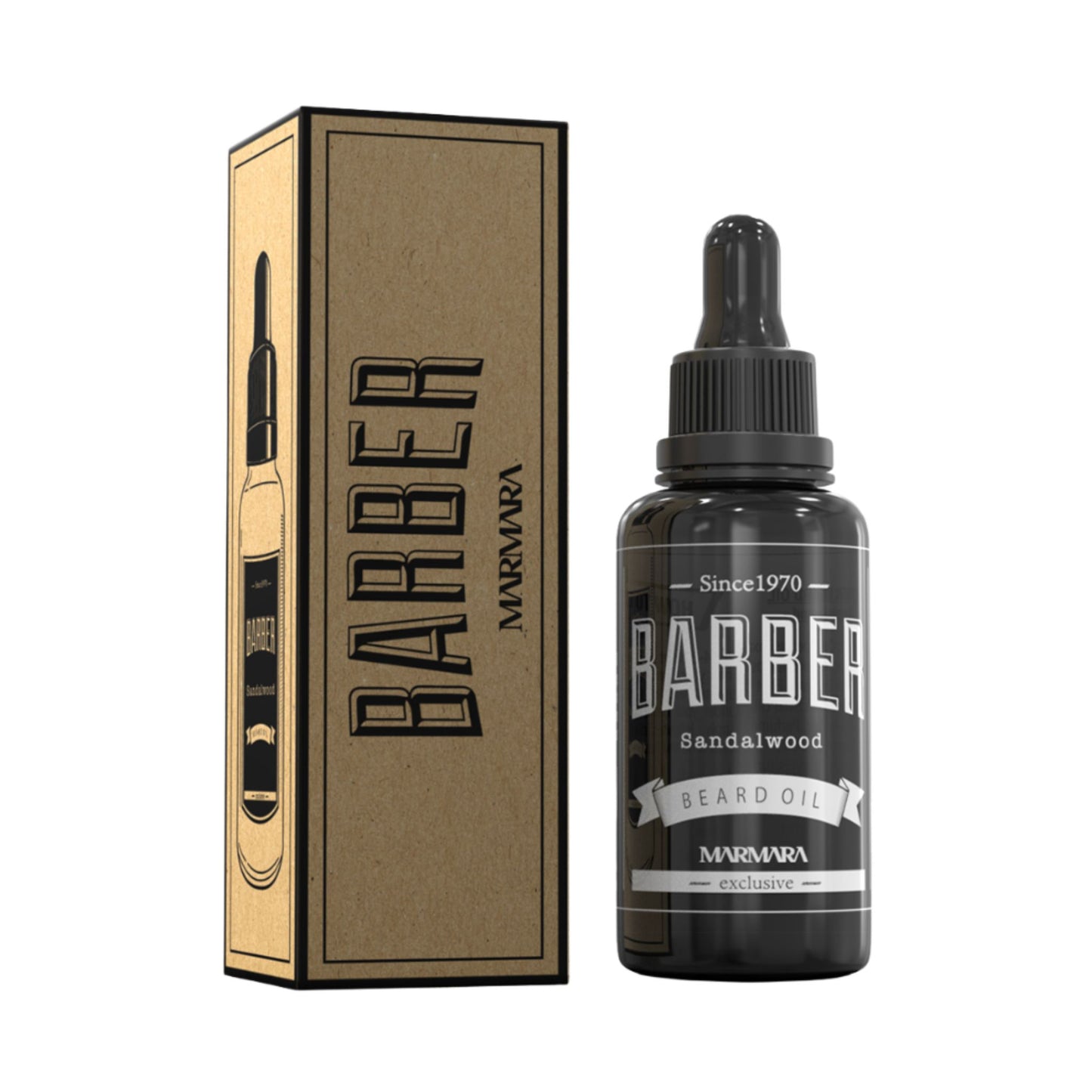 Barber Marmara Beard Oil – Bartöl mit Sandelholz & Vanille Duft 30ml