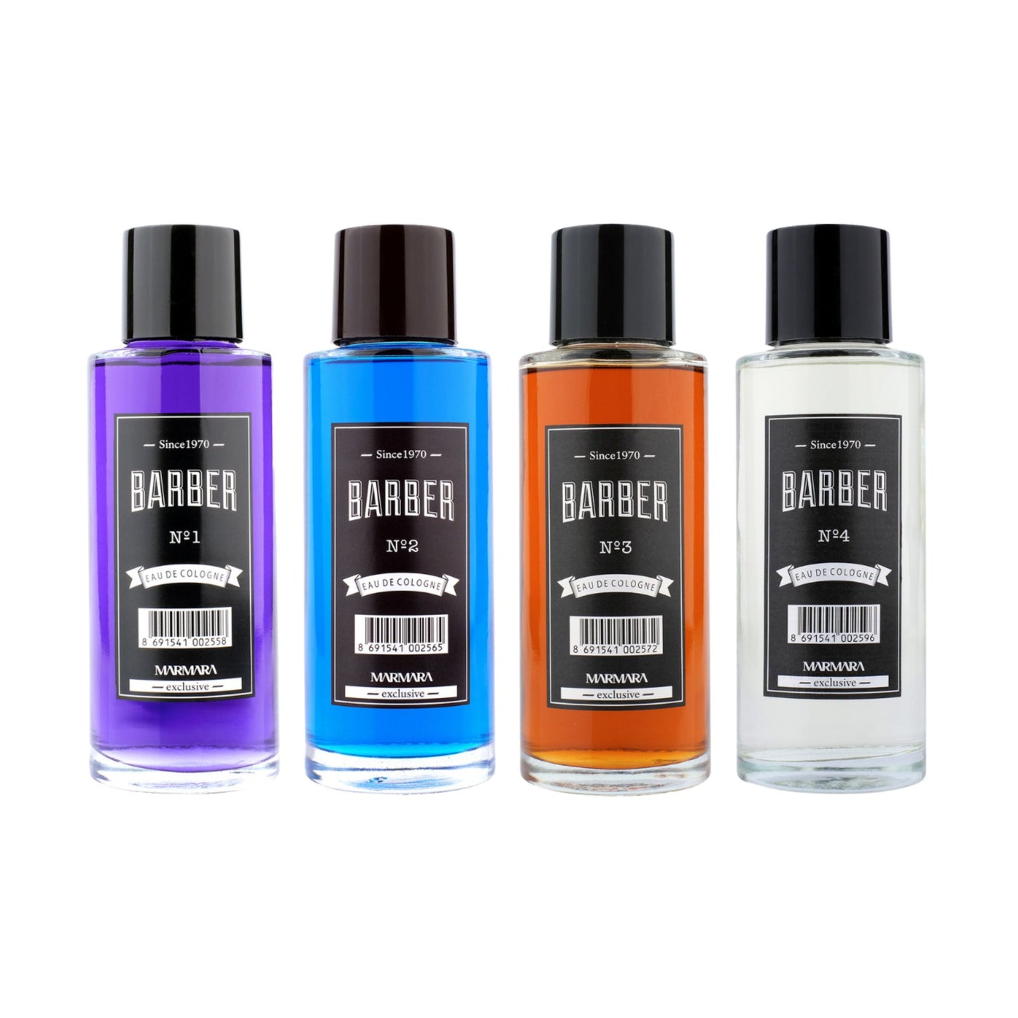 Barber Marmara Eau De Cologne Splash – 250ml Glasflasche | No. 1–4
