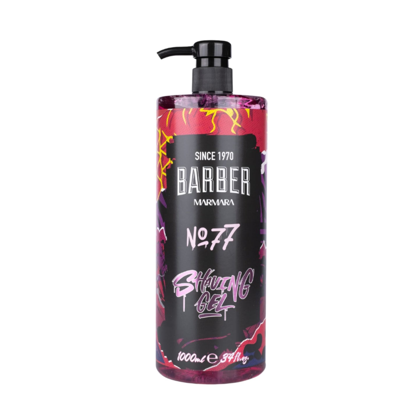 Barber Marmara Rasiergel Männer – 1000 ml mit Pumpspender