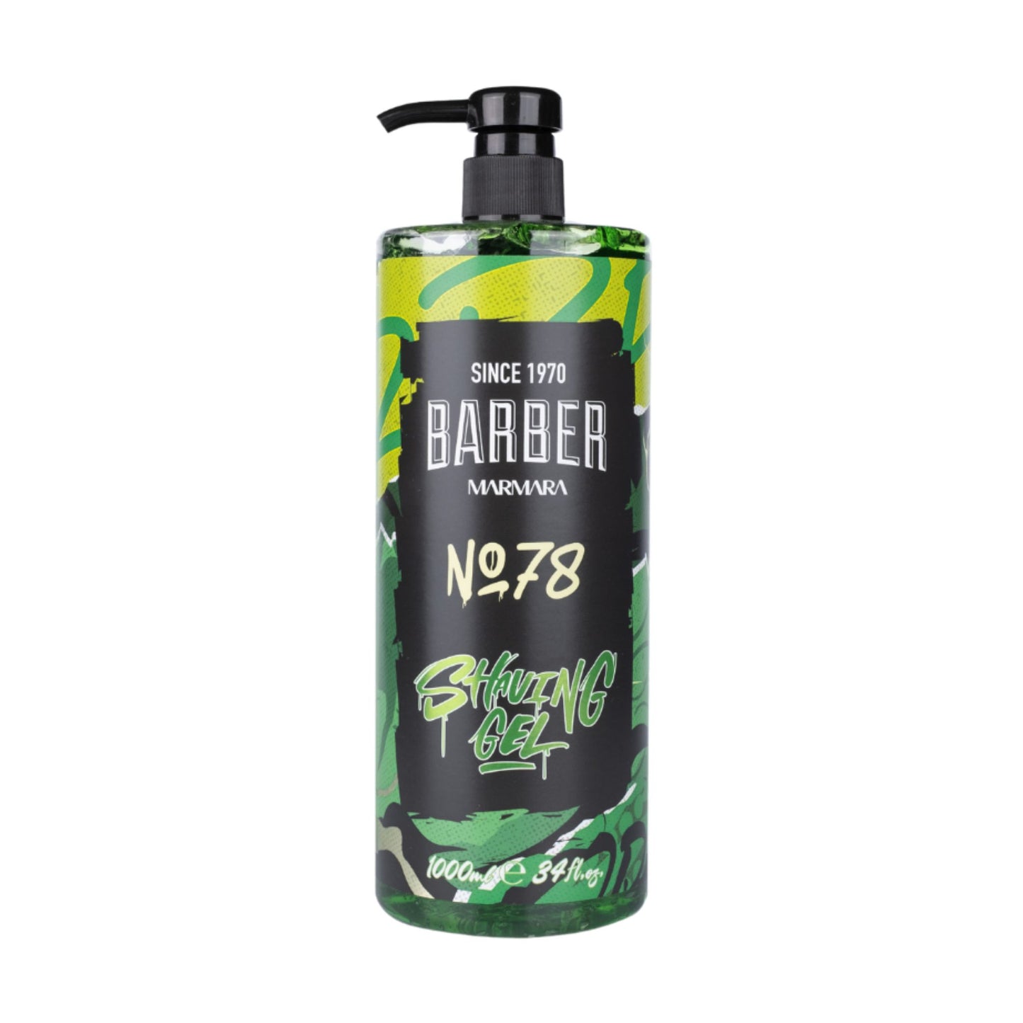 Barber Marmara Rasiergel Männer – 1000 ml mit Pumpspender