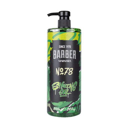 Barber Marmara Rasiergel Männer – 1000 ml mit Pumpspender