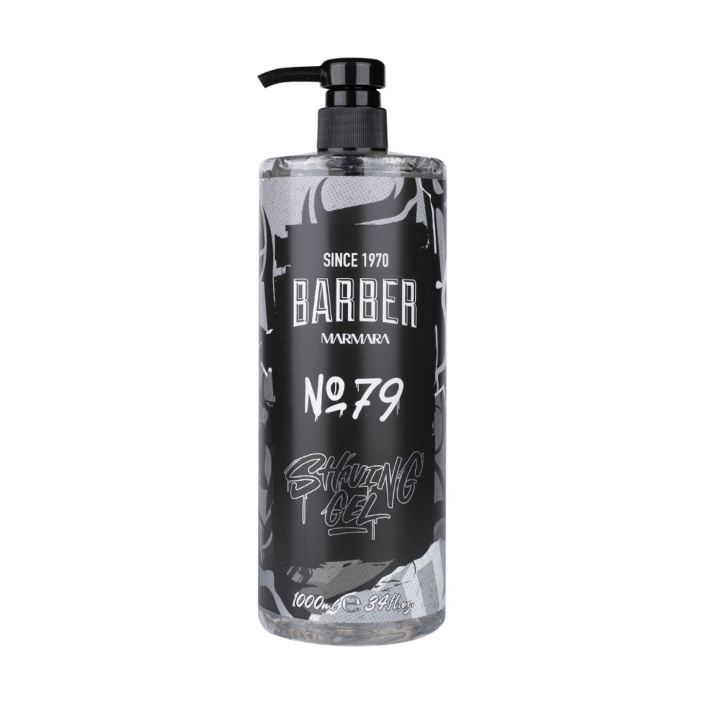 Barber Marmara Rasiergel Männer – 1000 ml mit Pumpspender